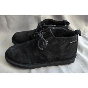 Bearpaw Skye Chukka Woman's Size 11 Black Ankle Lace Up Soft Booties
